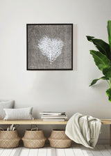 לב סירה לבן רשת אפור