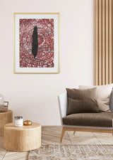 ברוש 2 שחור רוזטה בורדו