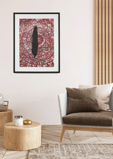 ברוש 2 שחור רוזטה בורדו