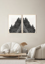 וולקנו שמאל שחור לבן