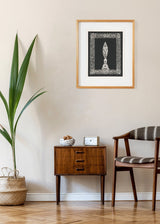 משובץ קטורת שחור לבן