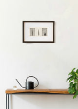 טריפטיכון 3 ברושים בהיר שחור לבן