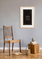 משובץ נול 1 שחור לבן