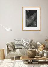 משובץ אובלים כהה שחור לבן