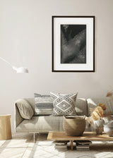 משובץ אובלים כהה שחור לבן