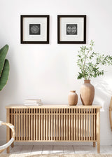 חרוז פרח נקודות שחור לבן