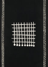 משובץ נול 2 שחור לבן