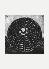 חרוז רוזטה שחור לבן