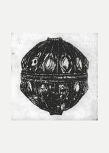 חרוז מעויינים שחור לבן