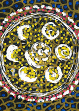 חרוז פרח עיגול צבעוני