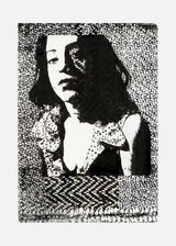 דיוקן מרים שחור לבן