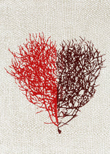 לב סירה בורדו רשת כסף